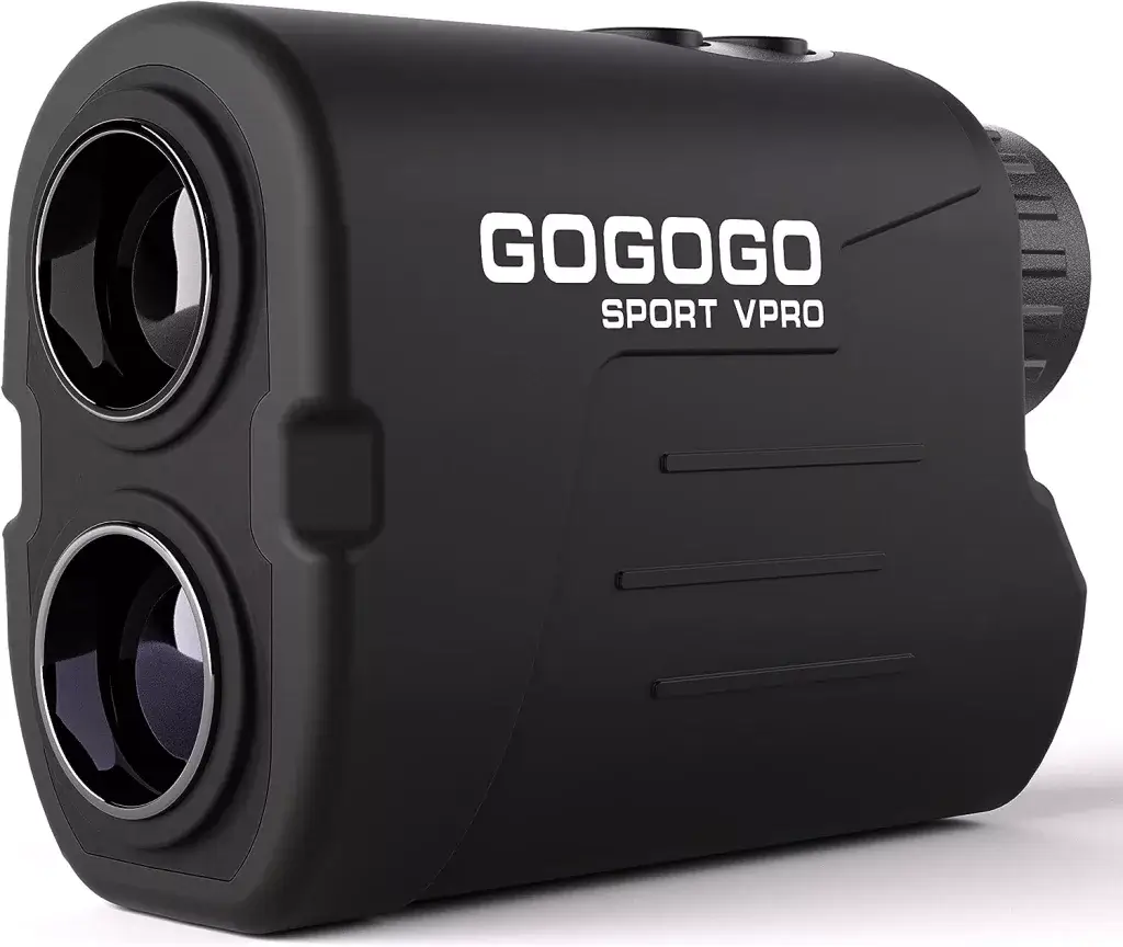 Gogogo Sport Vpro GS03 Laser Golf/Hunting Rangefinder, 6X Magnification Clear View 650/1200 Yards Laser Range Finder, Lightweight, Slope, Pin-Seeker  Flag-Lock  Vibration